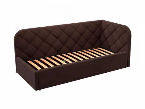 Кровать-софа Комфорт-1 Правая Ромб с ПМ велюр Магия 11