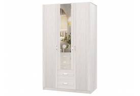 Шкаф ПШ-1 1500 с зеркалом Сабрина-2 Ясень анкор светлый