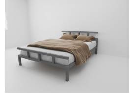 Кровать металлическая Лофт 1800 серая