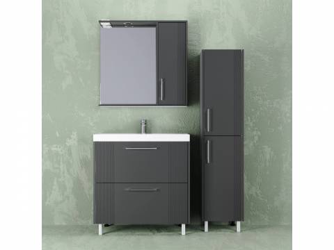 Комплект для ванны напольный Альба 70 антрацит