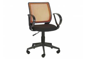 Кресло Эксперт Рондо оранжевая сетка/черный