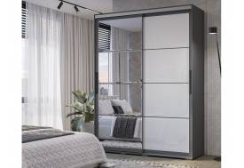 Шкаф-купе Крафт-6 ШКК-06 1,6 м графит