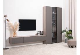 Гостиная Роквуд Графит мягкая шагрень