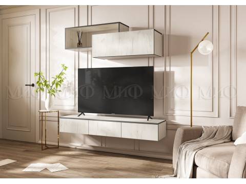 Гостиная навесная Норд Дуб Крафт Белый