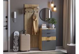 Прихожая Мебельсон К3 дуб крафт золотой/графит