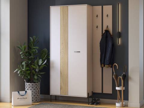 Прихожая Мебельсон К29 дуб крафт золотой/кашемир