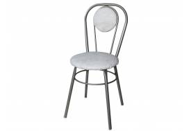 Стул №1 ДХ-7 с мягкой спинкой обивка белый