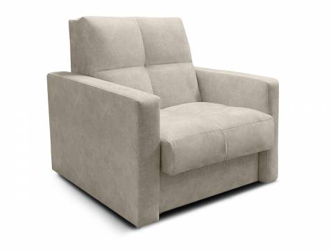 Диван Рэй 700х2000 Клетка с прямыми подлокотниками Vivaldi 3 бежевый велюр