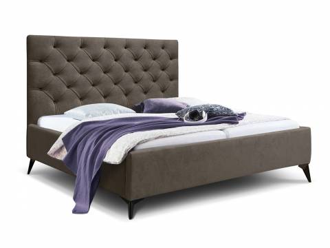 Кровать Фрейм 1400 Каретная стяжка высокие ножки без подъема вивальди 8