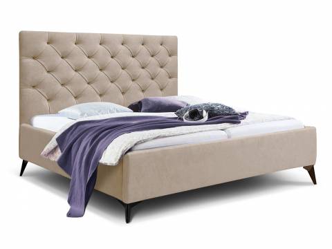 Кровать Фрейм 1800 Каретная стяжка высокие ножки без подъема вивальди 3