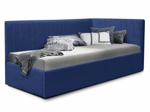 Кровать подростковая левая 900 Фрейм Страйп с подъемом барон 15