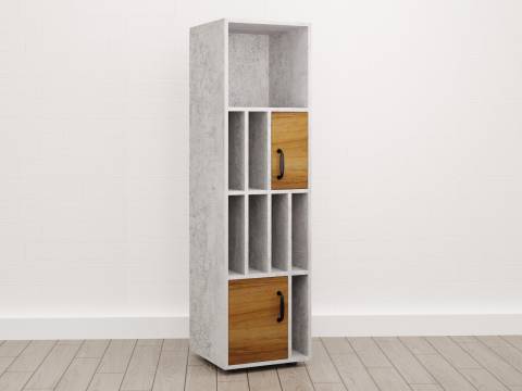 Стеллаж узкий малый (С-11) Soft комбинированный