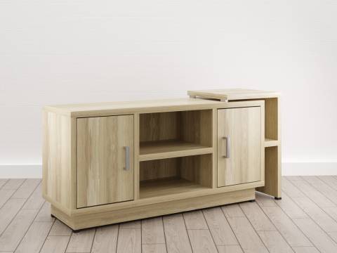 Тумба дизайн (Е-9) Eclectic eco Дуб рокпайл-белый