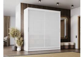 Шкаф-купе Гранд-1 2000 Белый гладкий-двери Лакобель белый
