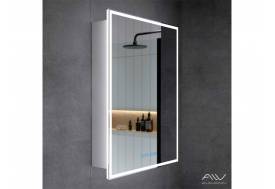 Шкаф зеркальный Rita 60 с подсветкой и часами