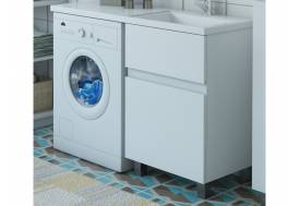 Тумба с раковиной Dallas Luxe 1000 напольная 2 ящика правая