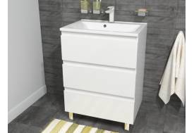 Тумба с раковиной Bali new 650 напольная 3 ящика