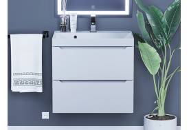 Тумба с раковиной Uperwood Tanos матовая белая 60 см