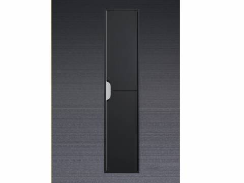 Шкаф-пенал для ванной Uperwood Modul подвесной черный