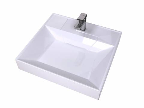 Раковина над стиральной машиной Uperwood Top белая глянцевая