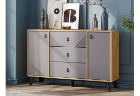 Комод 3 ящика двухстворчатый Байкал