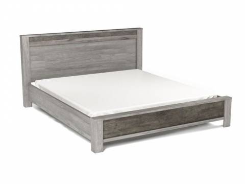 Кровать Люкс 1800 Денвер без основания Риббек серый