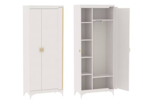 Шкаф для одежды 2-дверный Сиде Белый