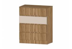 Комод 4 ящика Ленора Дуб вотан/Кашемир