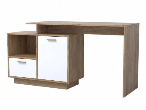 Стол письменный Эго Ст-2 белый глянец цоколь