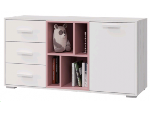 Тумба с 1 дверкой и 3-мя ящиками Лило