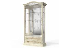 Витрина 2х дверная Роза беж